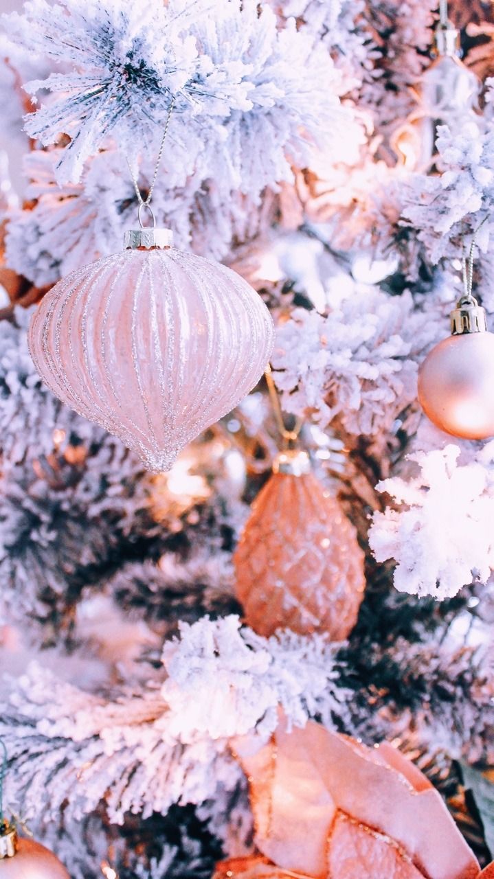 Rosegold Christmas Wallpapers Wallpaper Cave