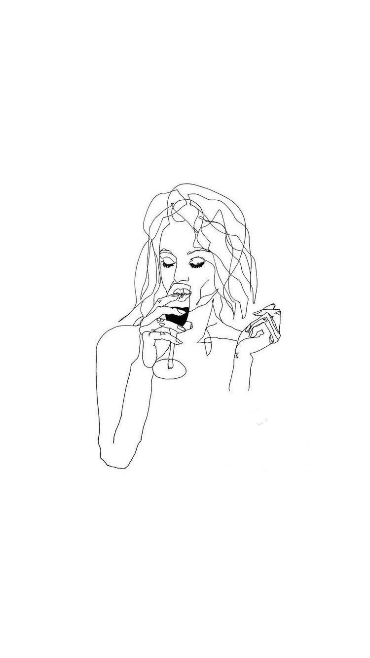 Line Drawing Wallpapers Wallpaper Cave