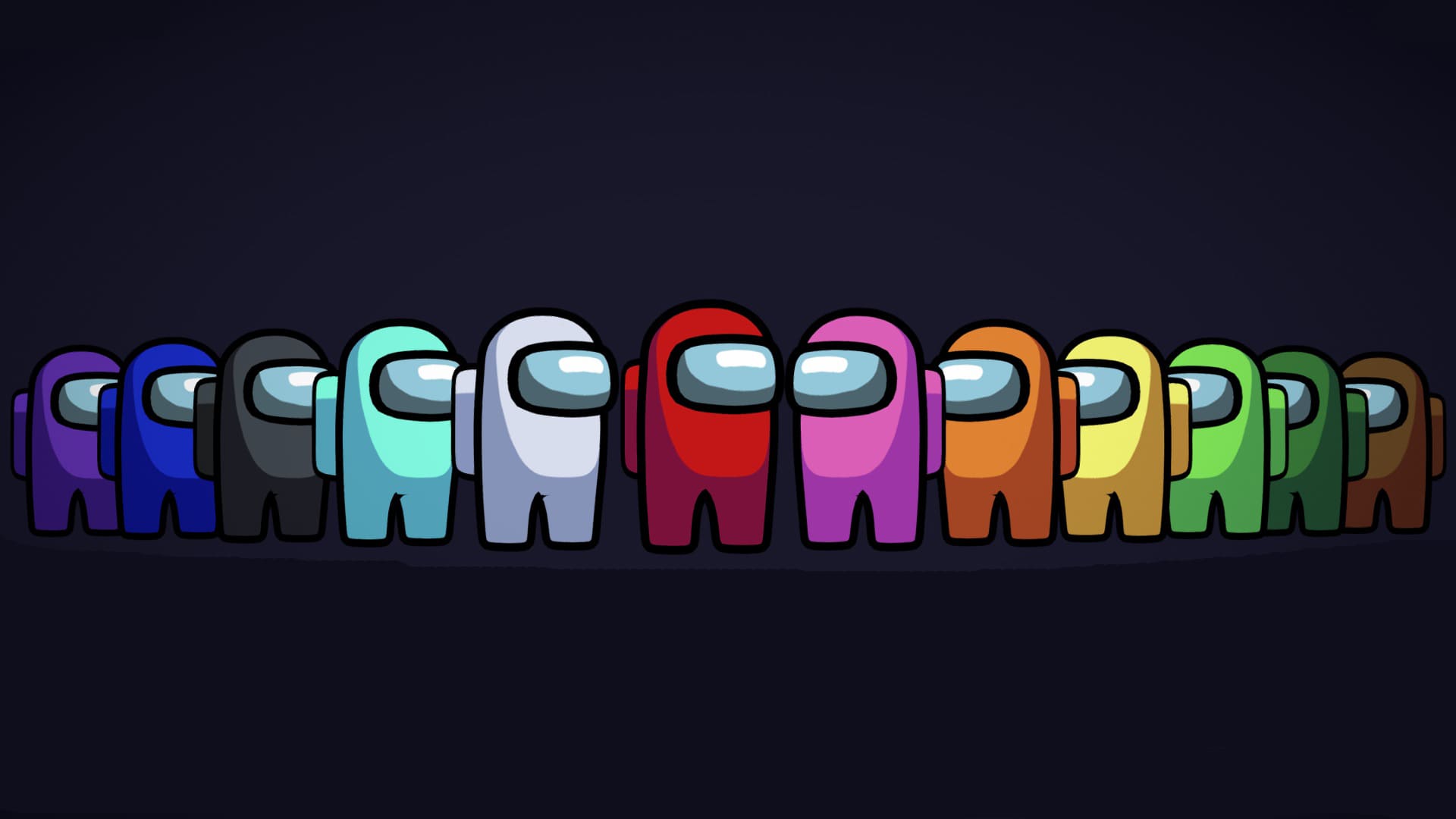 Neon Among Us Wallpapers Wallpaper Cave