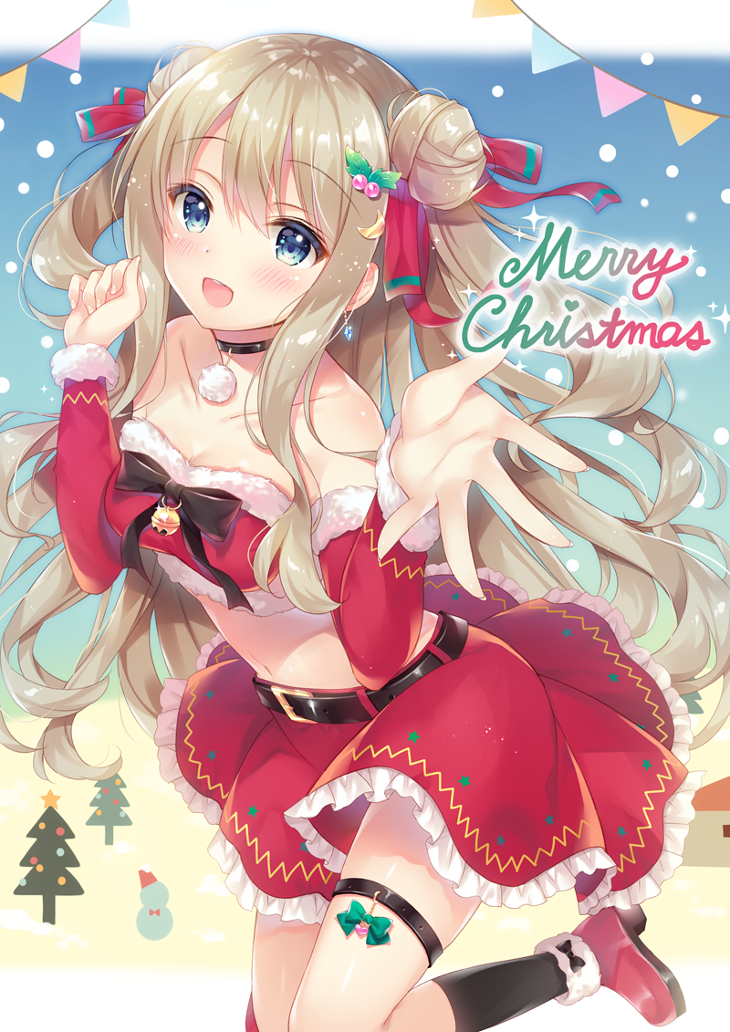 Merry Christmas Girl Anime Wallpapers Wallpaper Cave