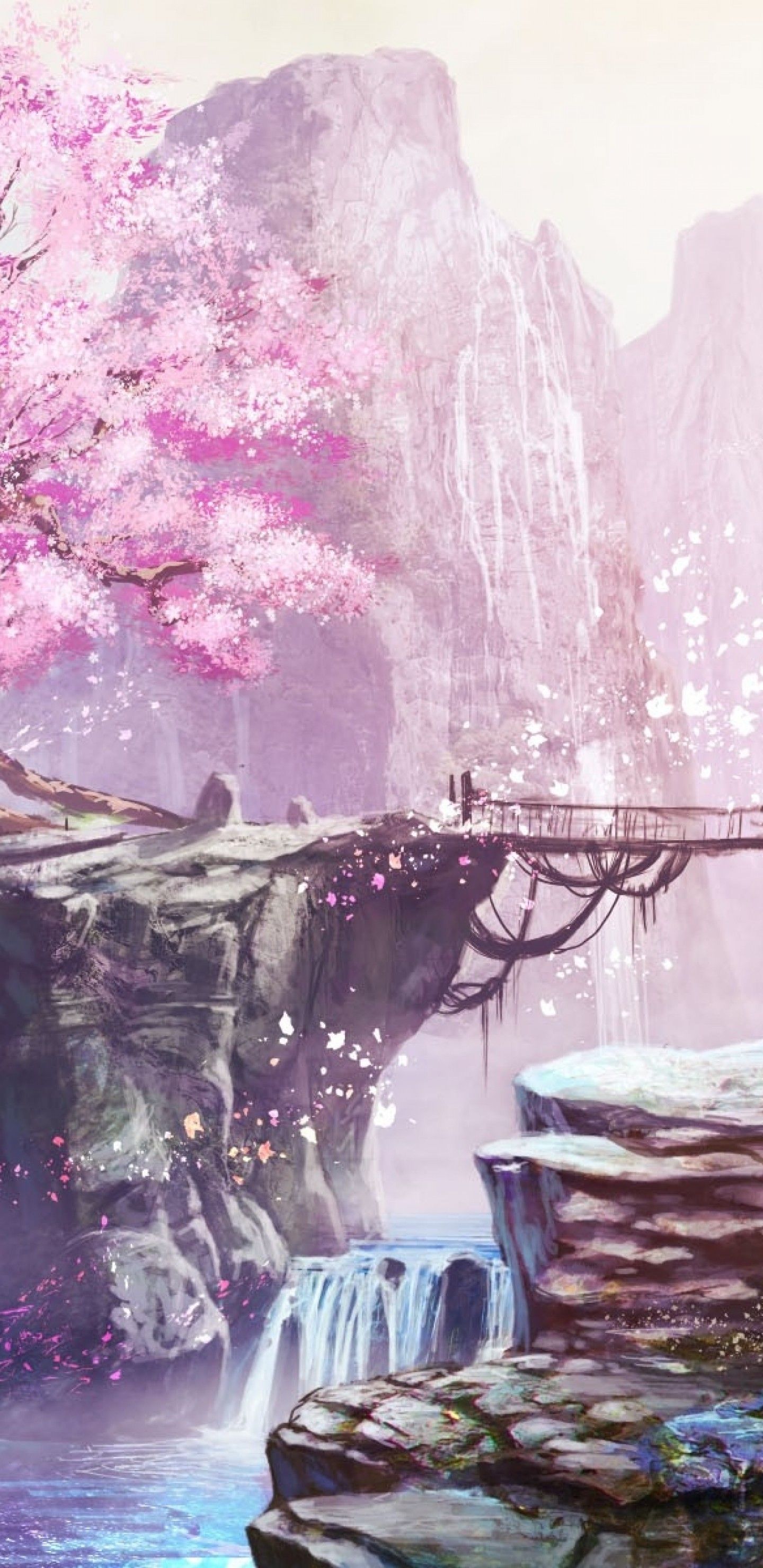 Anime Pink Scenery Wallpapers Wallpaper Cave