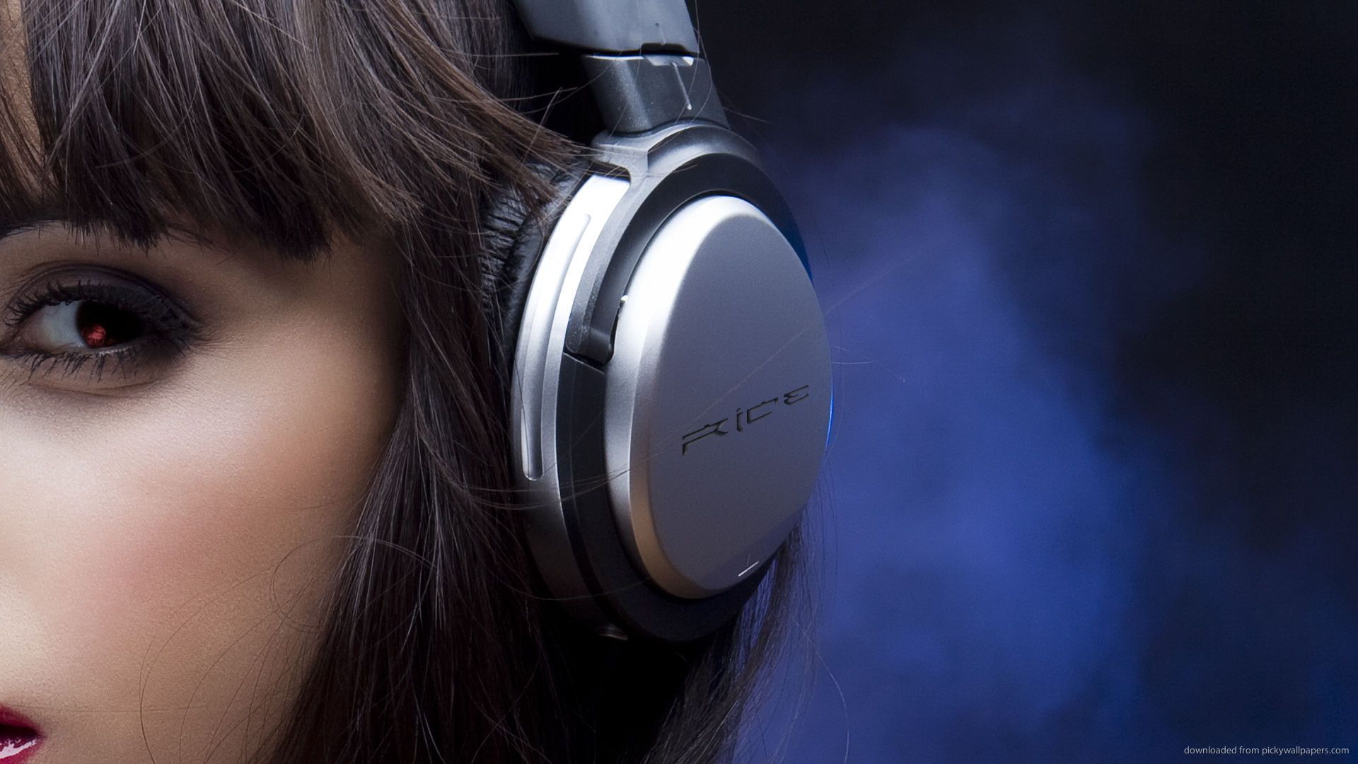 Headphones Women Wallpapers Wallpaper Cave