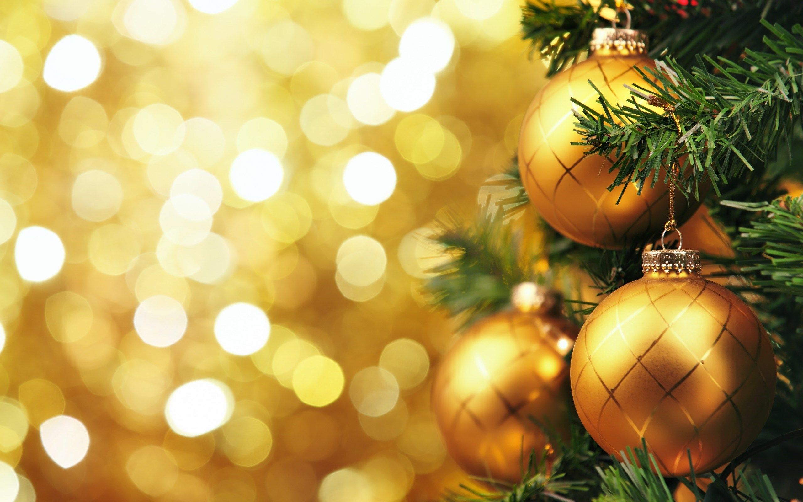 Golden Christmas Tree Wallpapers Wallpaper Cave