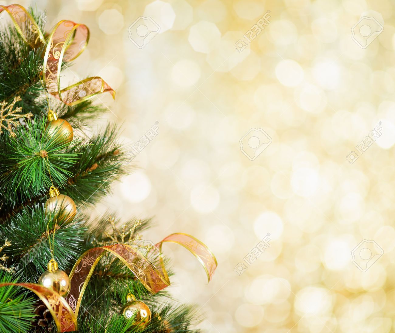 Golden Christmas Tree Wallpapers Wallpaper Cave