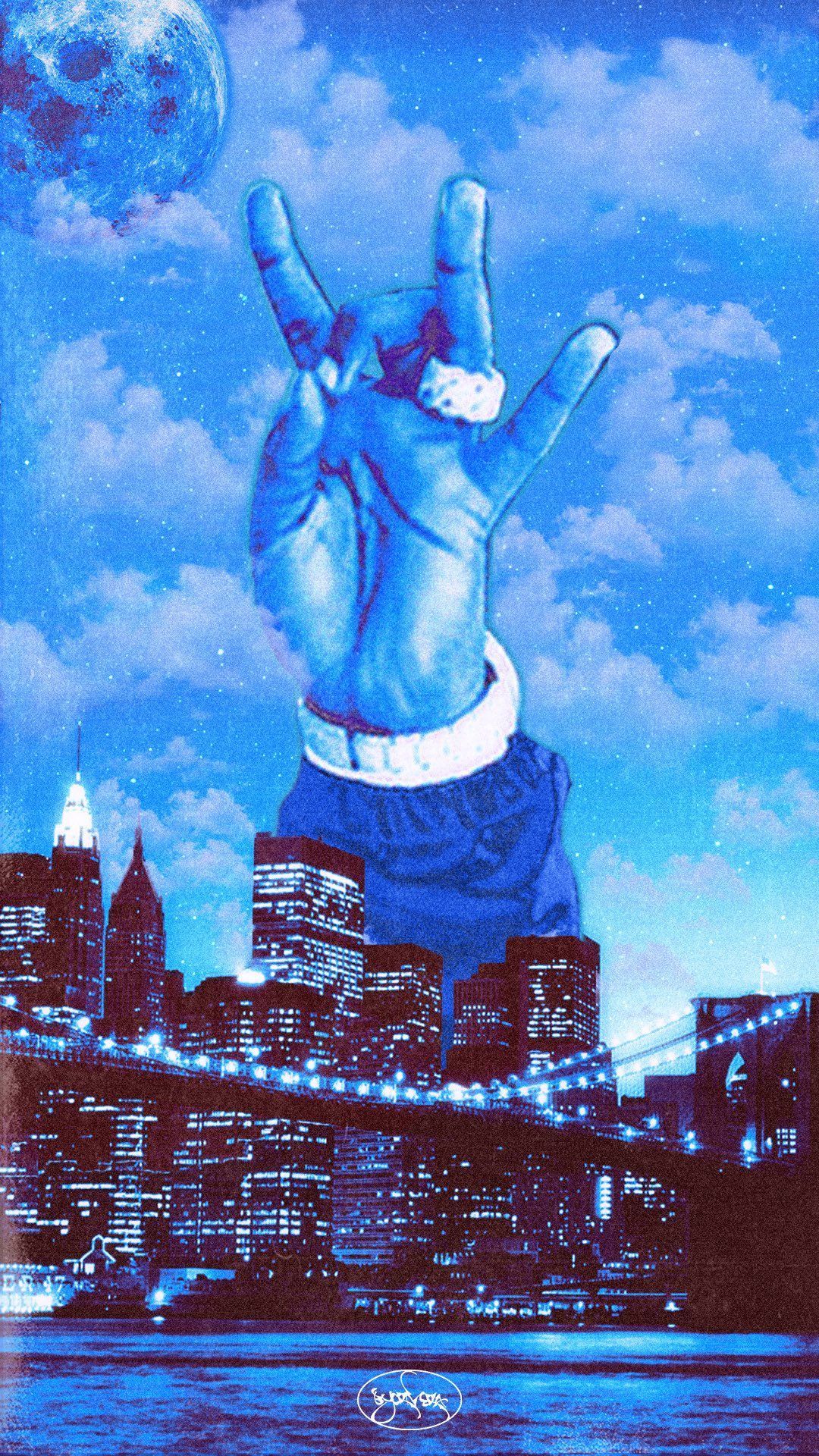 Blue Aesthetic Rapper Wallpapers Wallpaper Cave