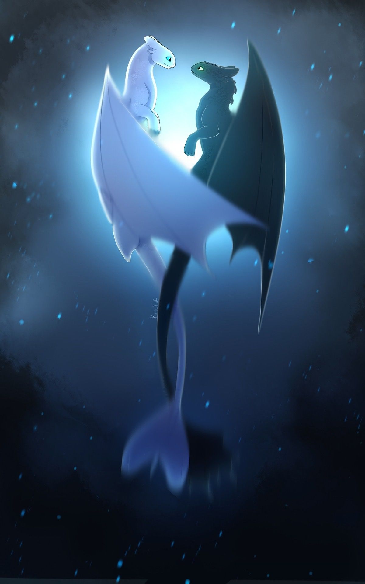 How To Train Your Dragon Light Fury Wallpapers Wallpaper Cave