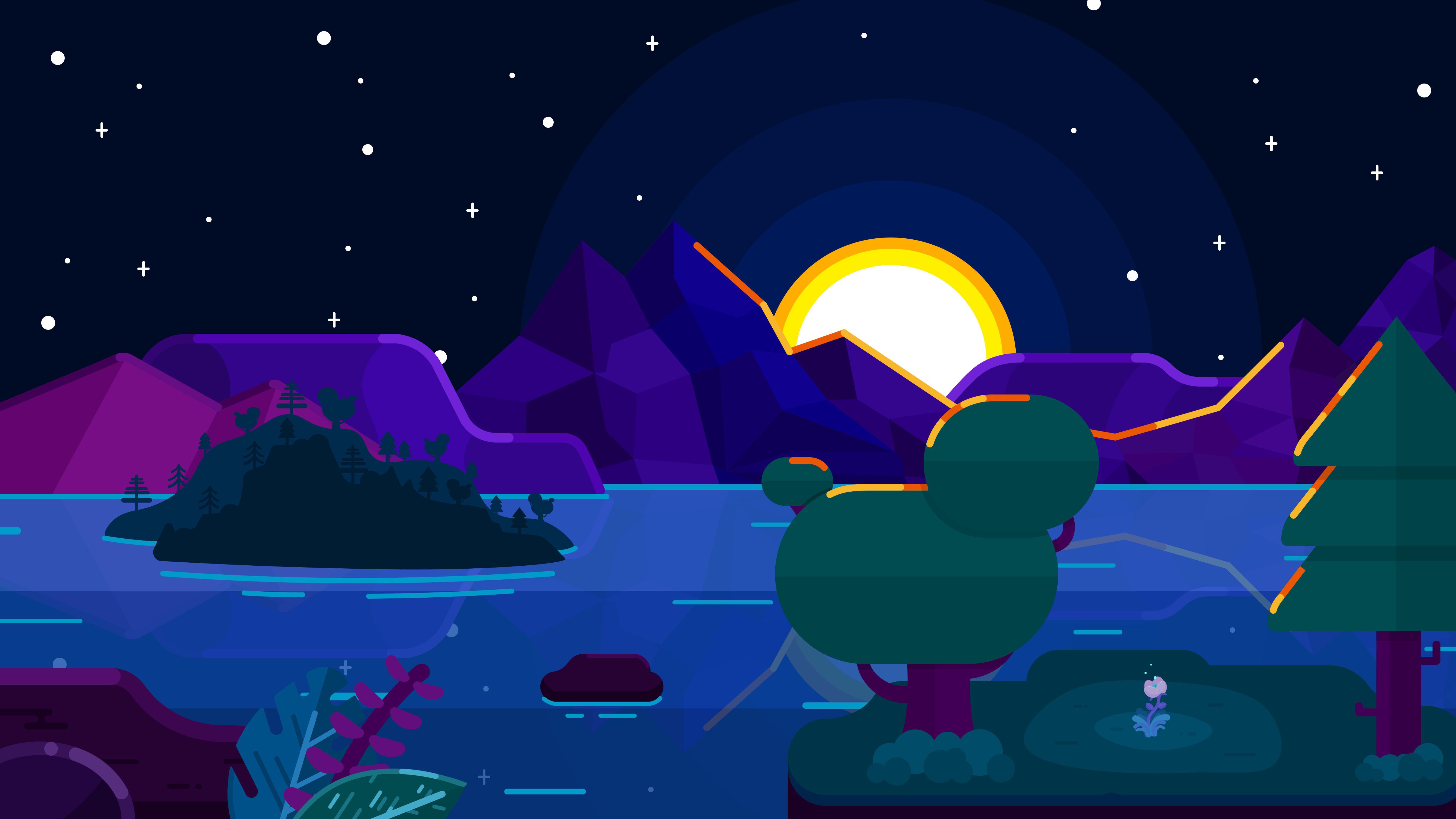 Cartoon Sunset Wallpapers Wallpaper Cave