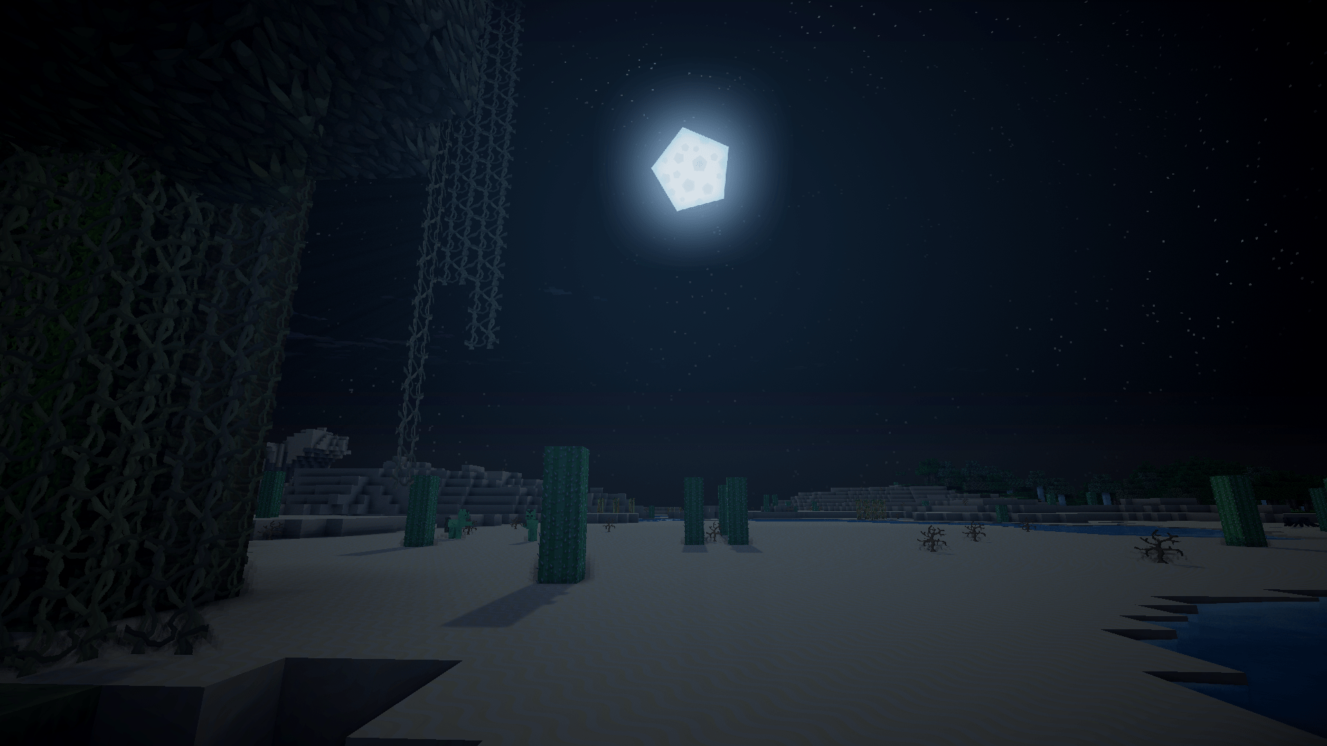 Minecraft Night Wallpapers Wallpaper Cave