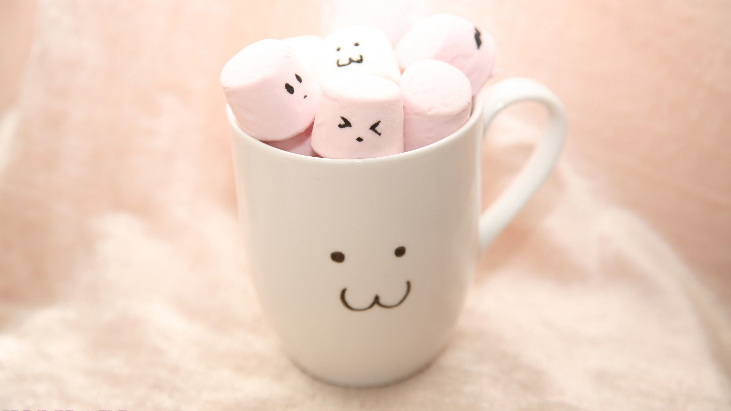 Cartoon Kawaii Marshmallow Wallpapers Wallpaper Cave