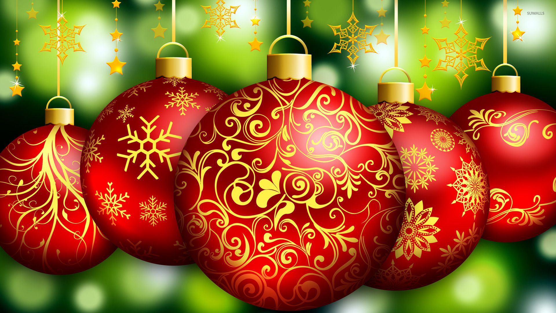 Merry Christmas Ornaments Wallpapers Wallpaper Cave