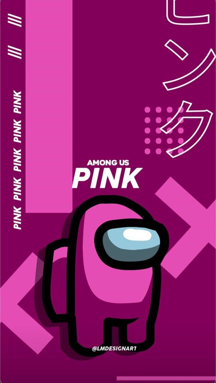 Among Us Character Wallpaper Pink Kopler Mambu