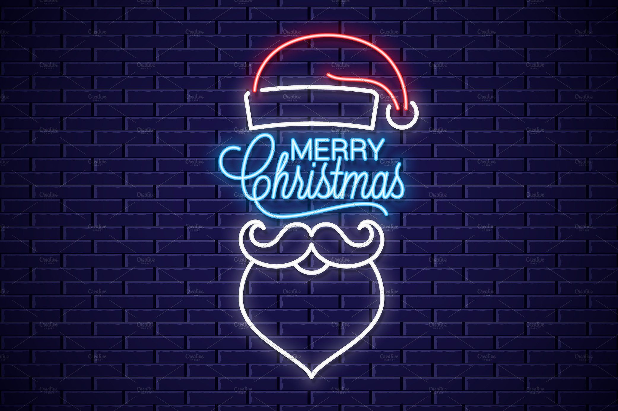 Neon Christmas Sign Wallpapers Wallpaper Cave