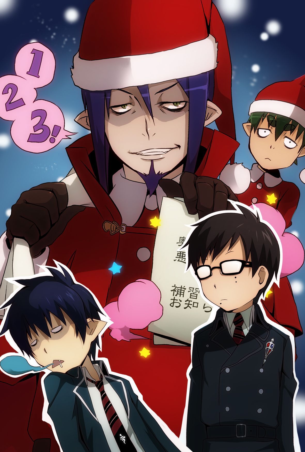 Ao No Exorcist Wallpaper Christmas