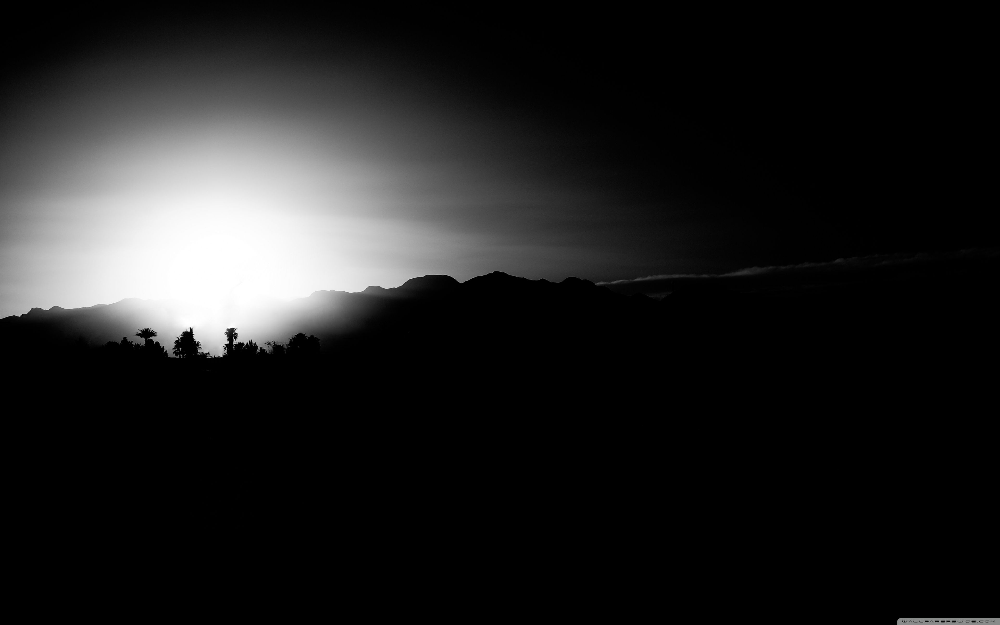 Black And White Sunset 4k Wallpapers Wallpaper Cave