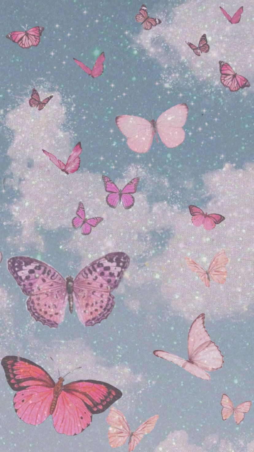 Cute Aesthetic Pink Butterfly Wallpapers Wallpaper Cave