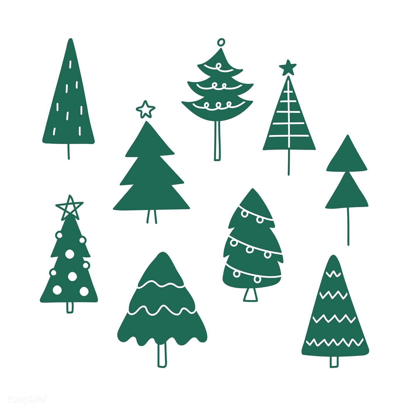 Christmas Tree Draw Wallpapers Wallpaper Cave
