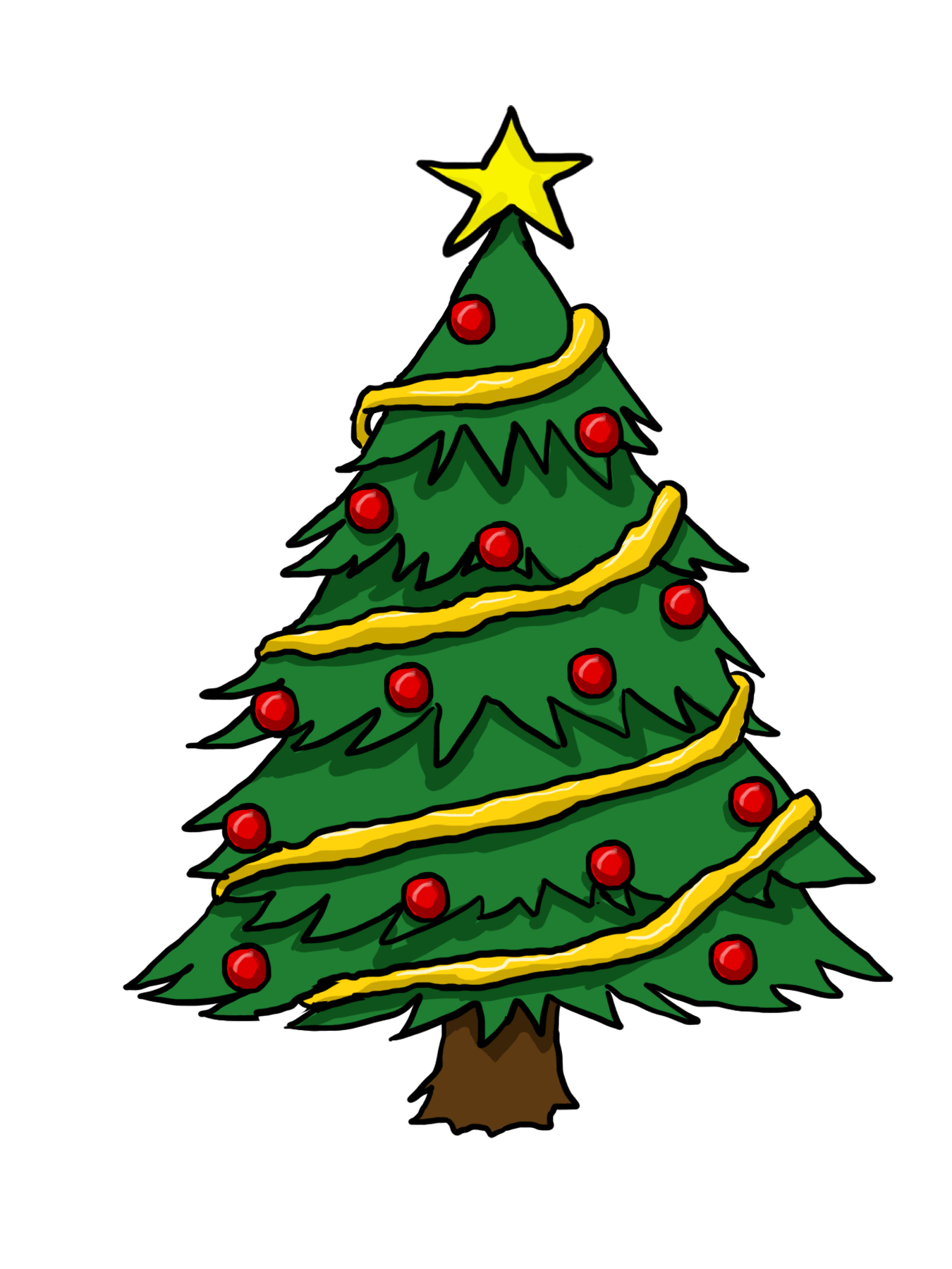 Christmas Tree Draw Wallpapers Wallpaper Cave