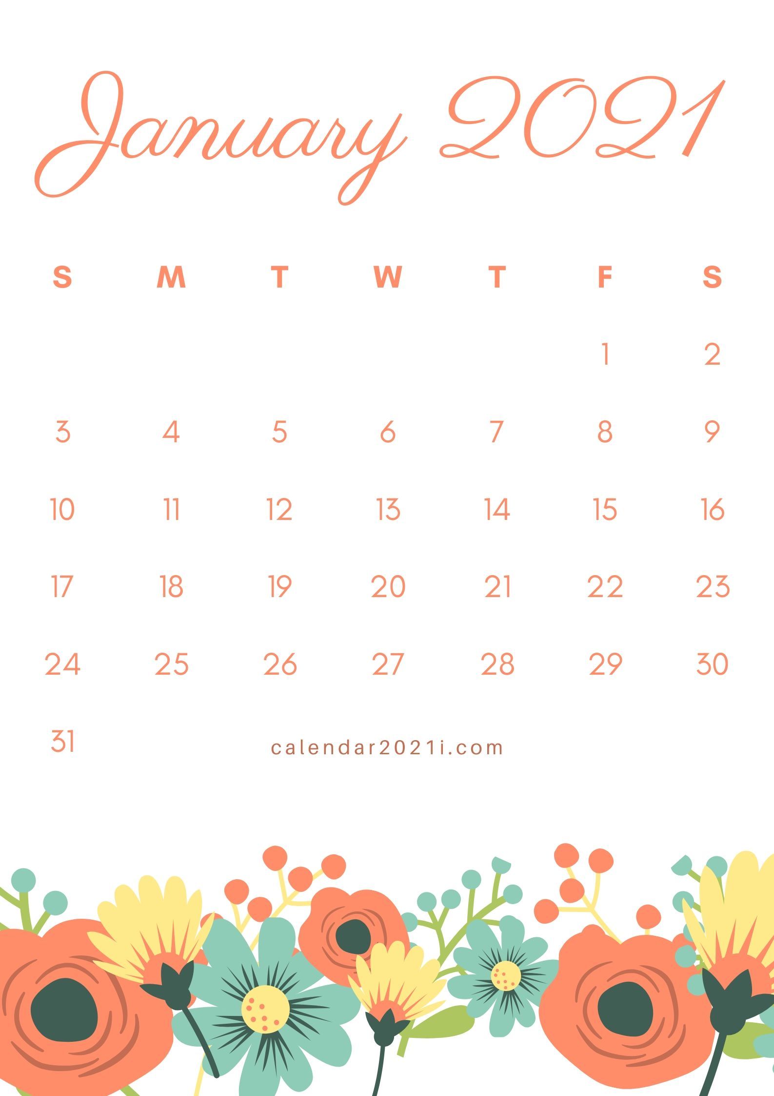 January 2021 Calendar Wallpapers Wallpaper Cave
