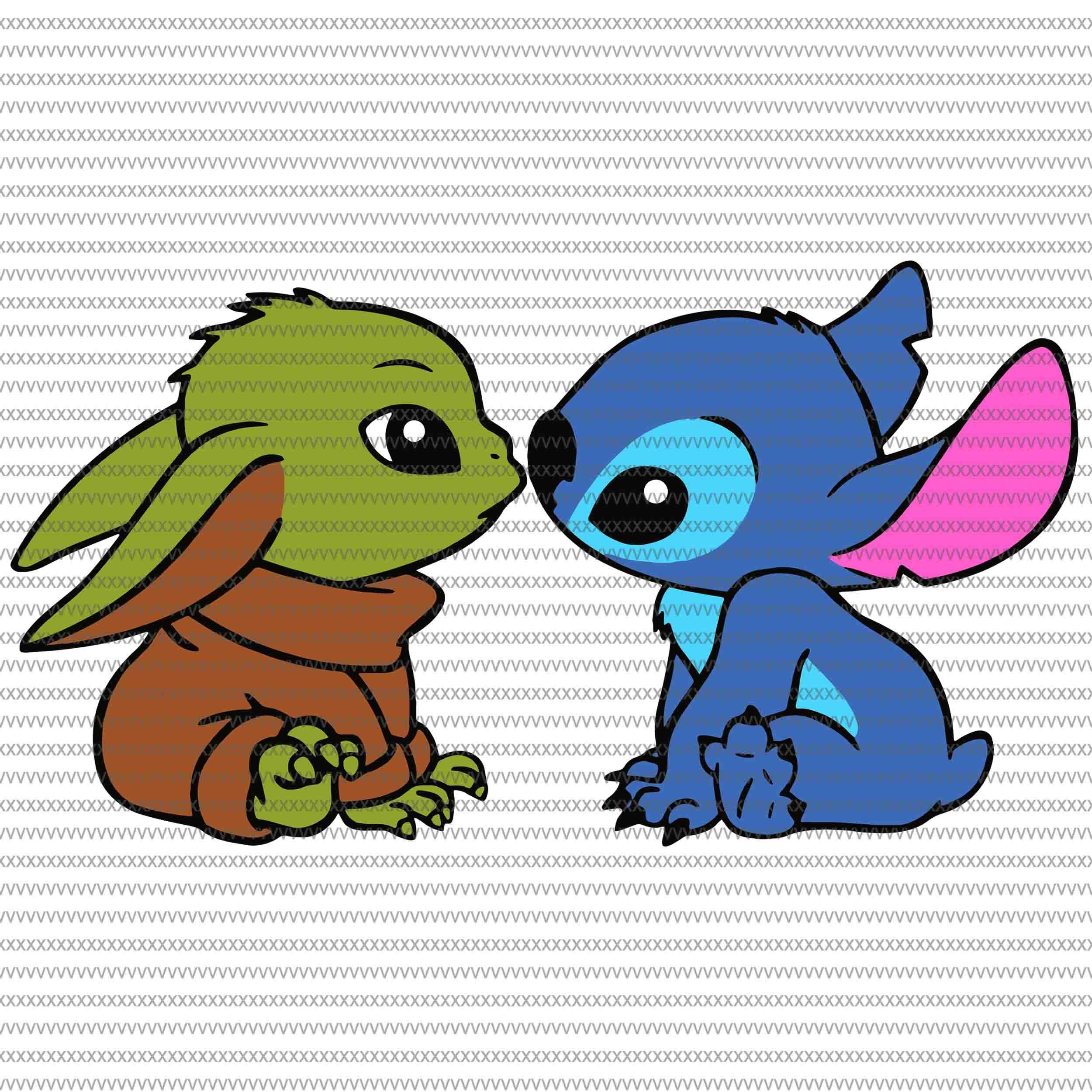 Baby Yoda And Stitch Wallpapers Wallpaper Cave