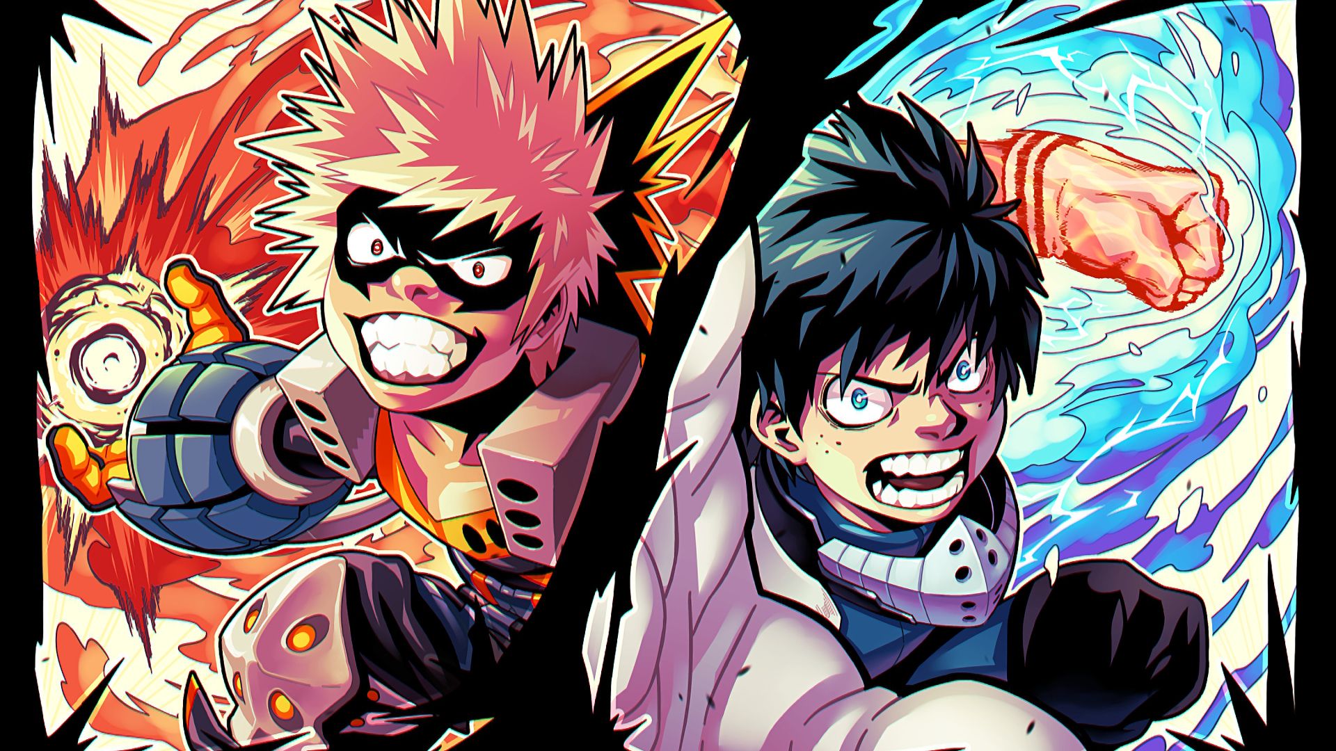 Deku Vs Bakugo Wallpapers Wallpaper Cave