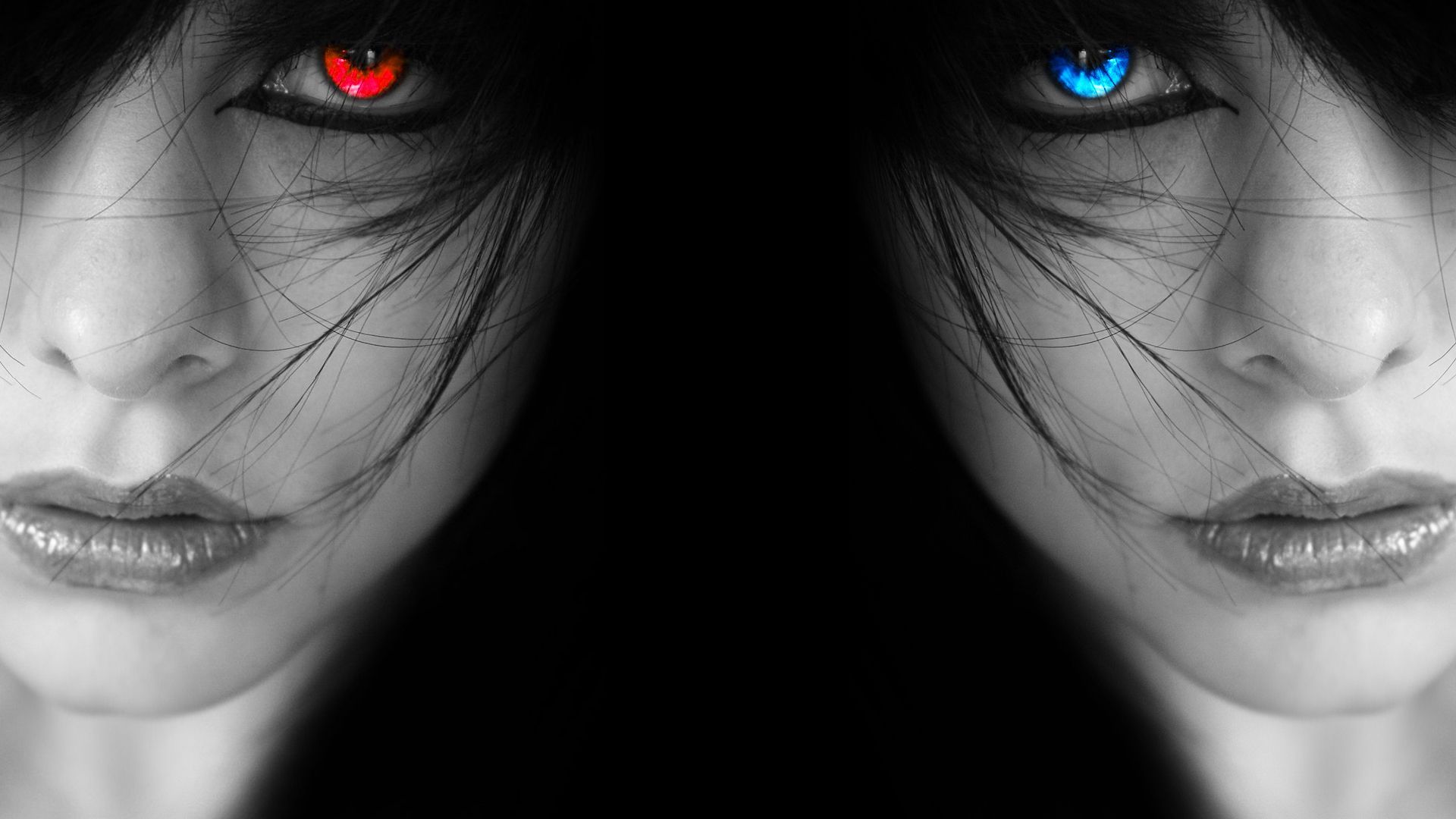 Red And Blue Eyes Wallpapers Wallpaper Cave