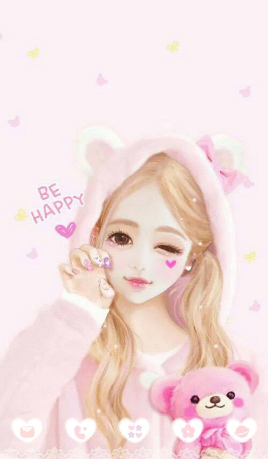 Pink Cute Girl Wallpapers Wallpaper Cave