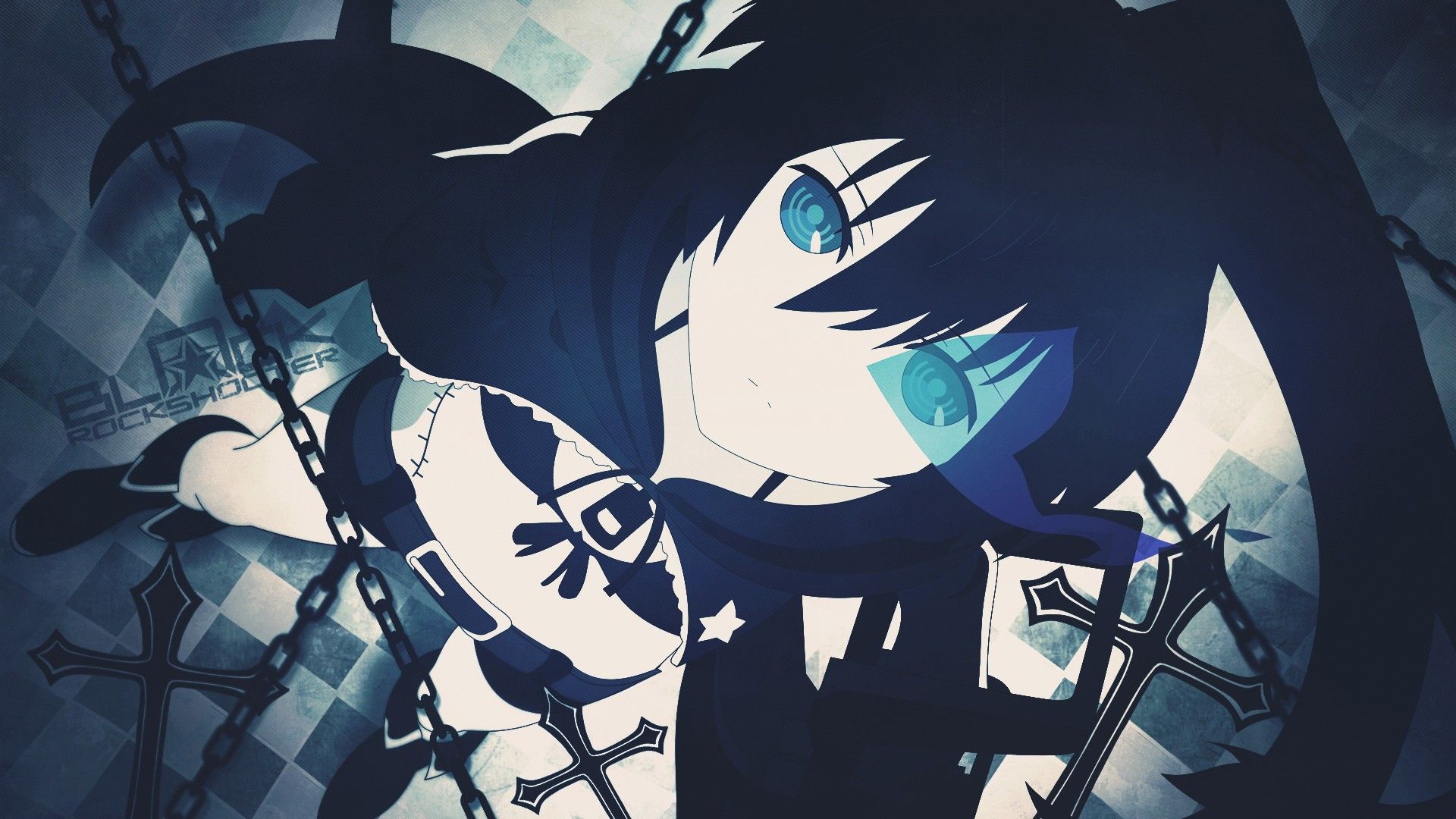 Black And Blue Anime Wallpapers Wallpaper Cave