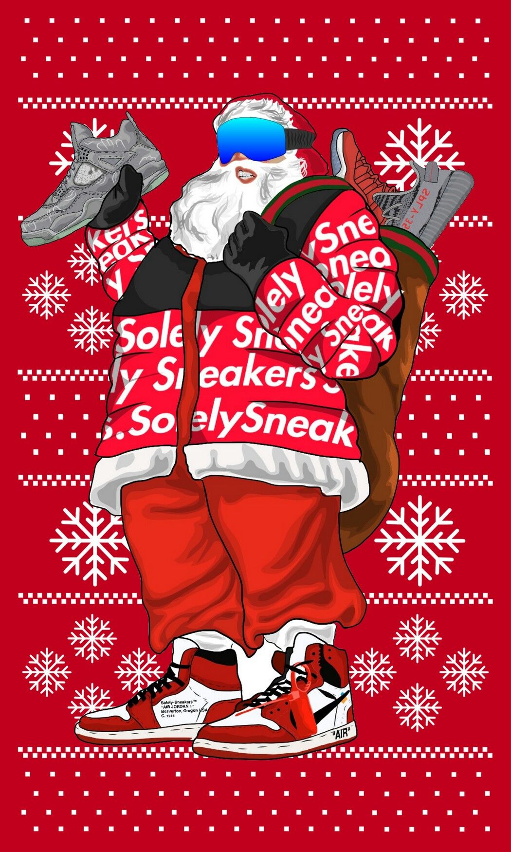 Supreme Christmas Wallpapers Wallpaper Cave