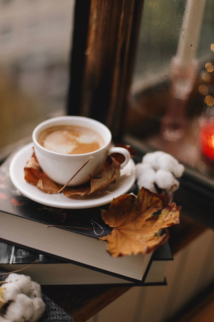 Autumn Coffee Rain Wallpapers Wallpaper Cave