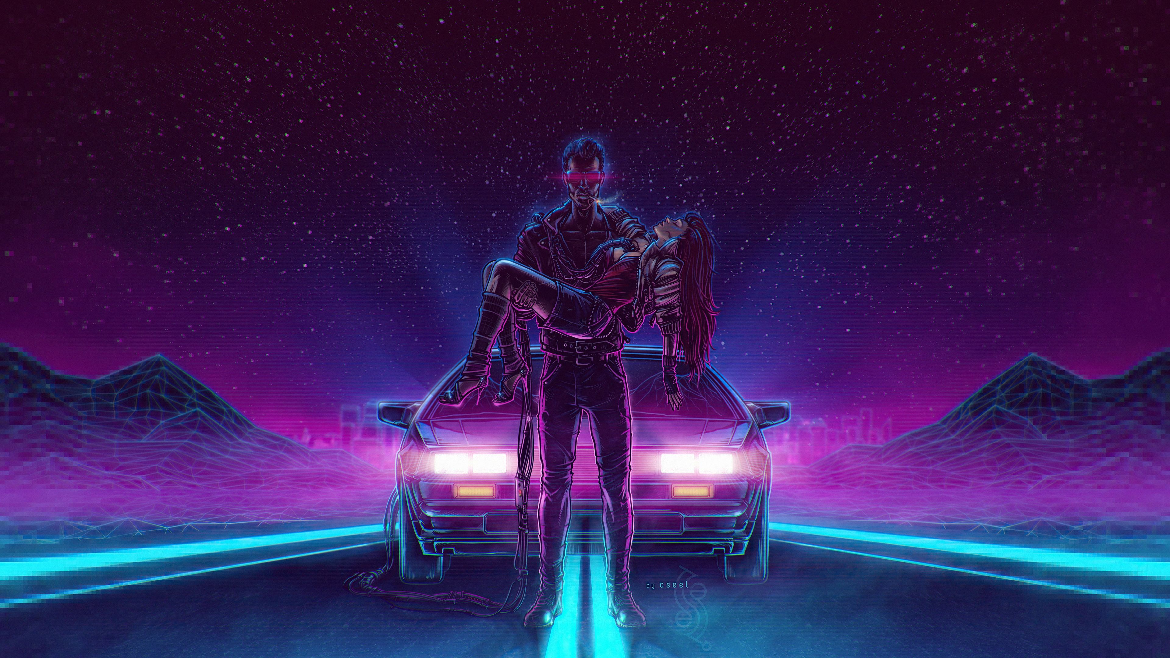 4k Retro Night Wallpapers Wallpaper Cave