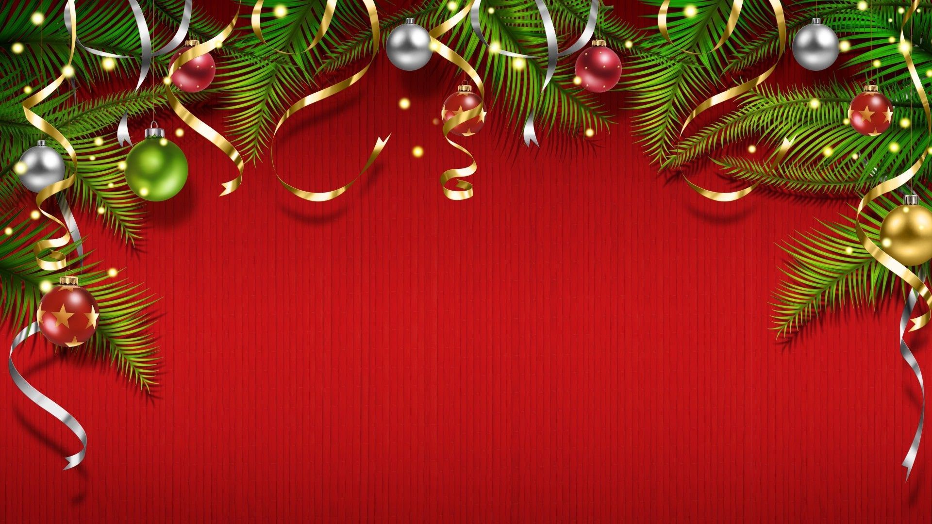 Red And Gold Christmas Wallpapers Wallpaper Cave