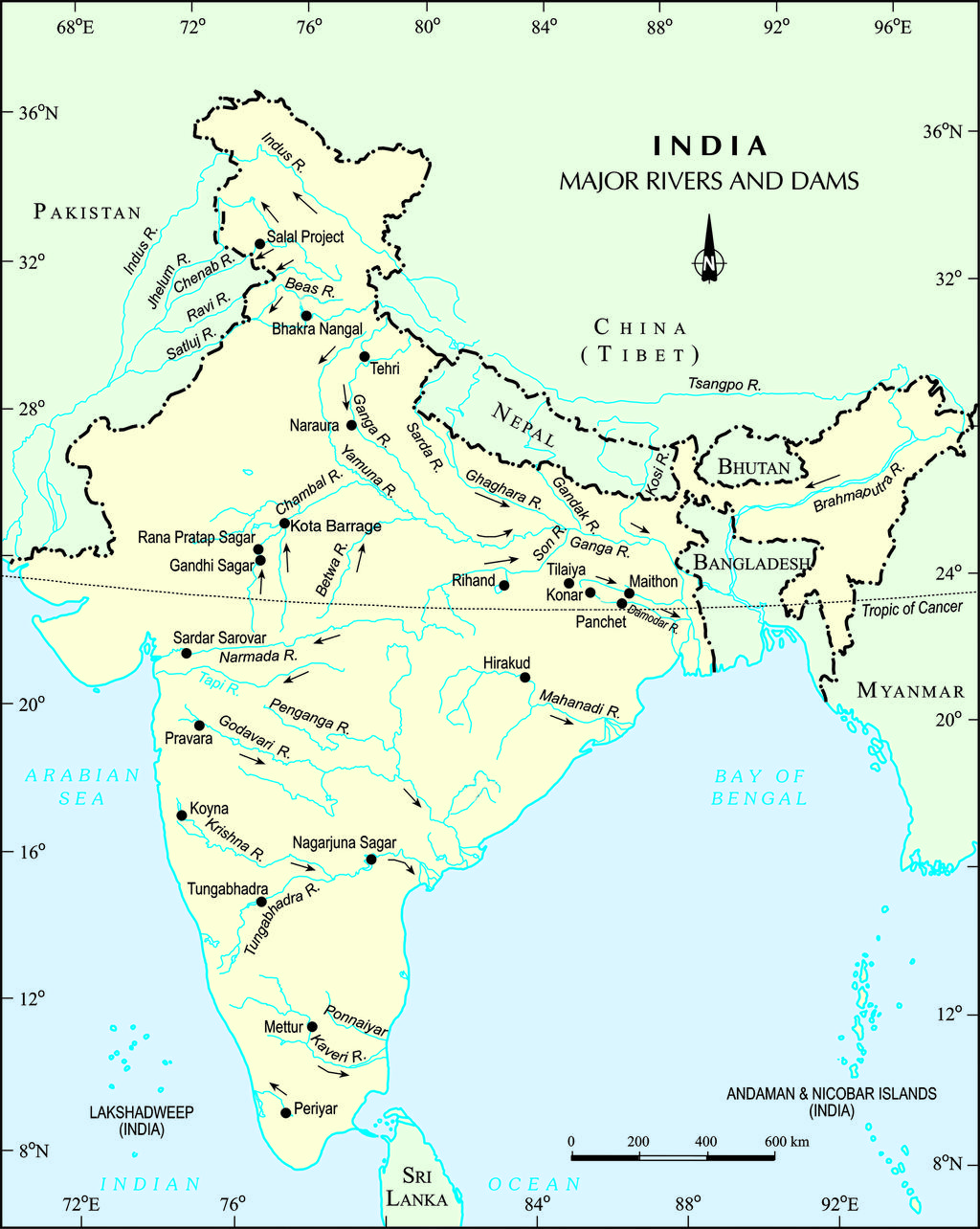 List of rivers of India Wikipedia