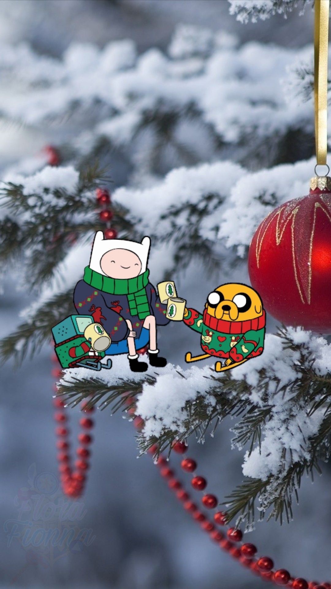 Adventure Time Christmas Pictures Adventure Time Winter Wallpapers Wallpaper Cave