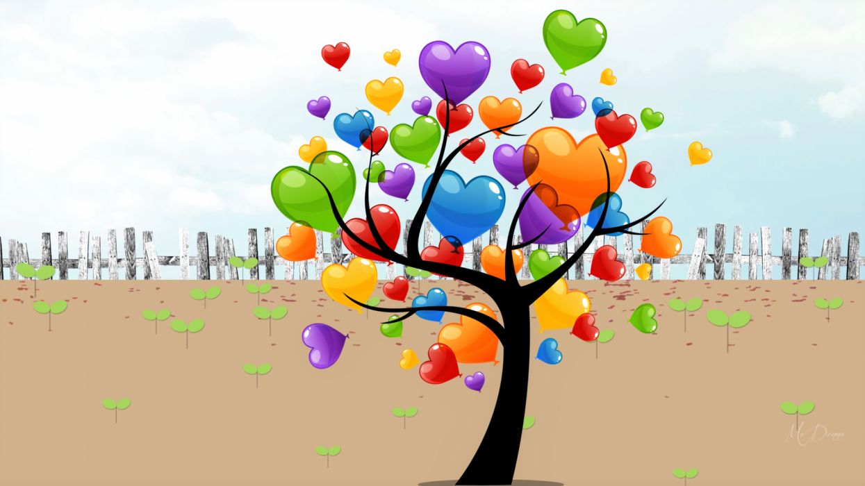 Heart Tree Wallpapers Wallpaper Cave