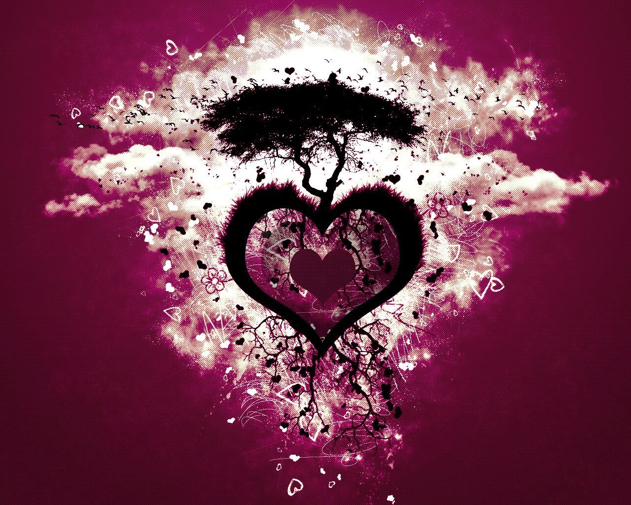 Heart Tree Wallpapers Wallpaper Cave