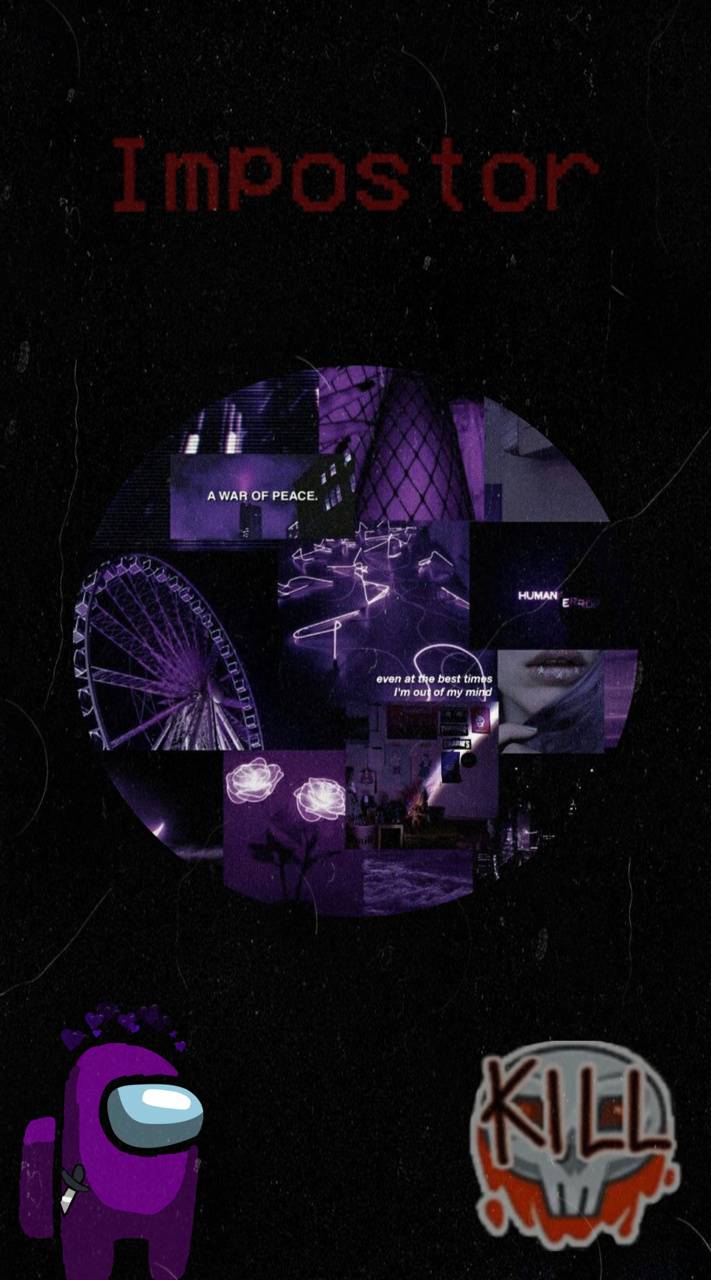 Purple Aesthetic Iphone Purple Among Us Wallpaper Poles Png