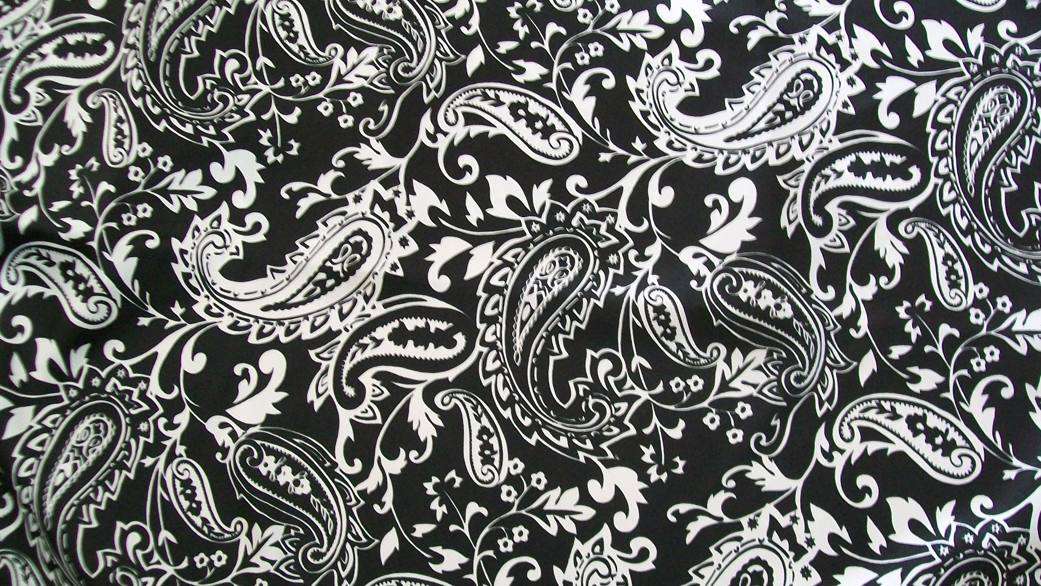 4k White And Black Paisley Wallpapers Wallpaper Cave