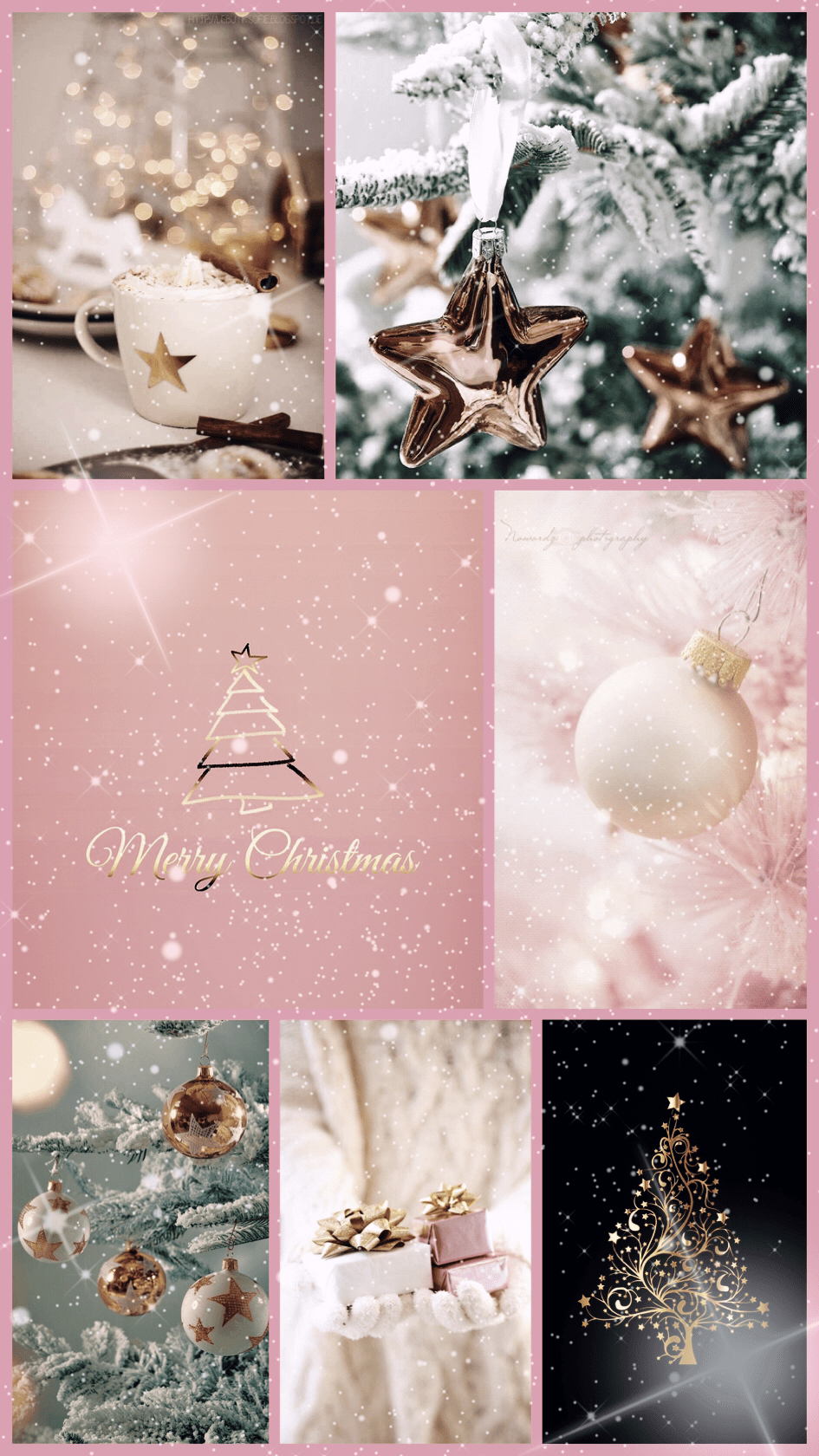Pink Christmas Aesthetic Wallpapers Wallpaper Cave