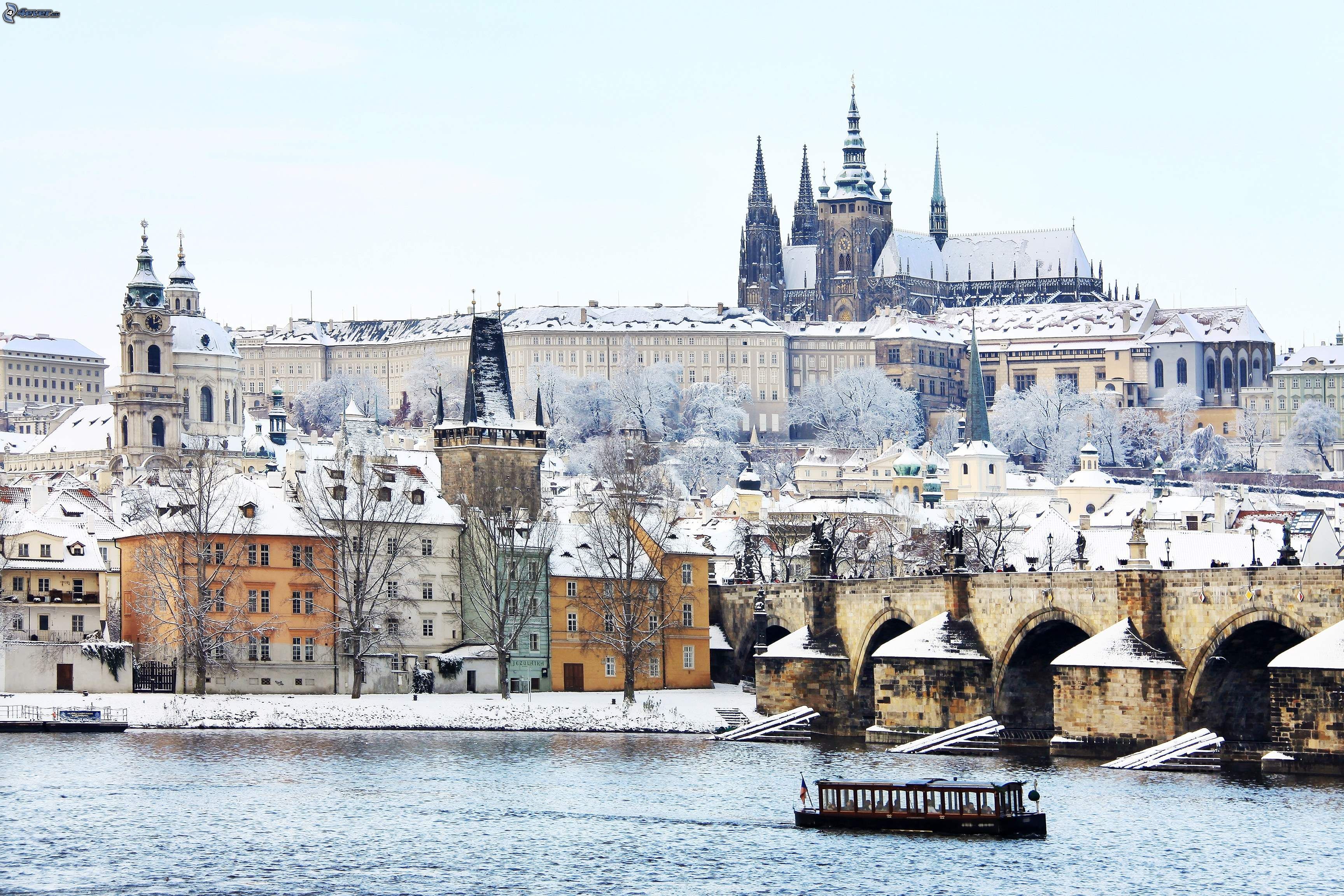 Winter Prague Wallpapers Wallpaper Cave