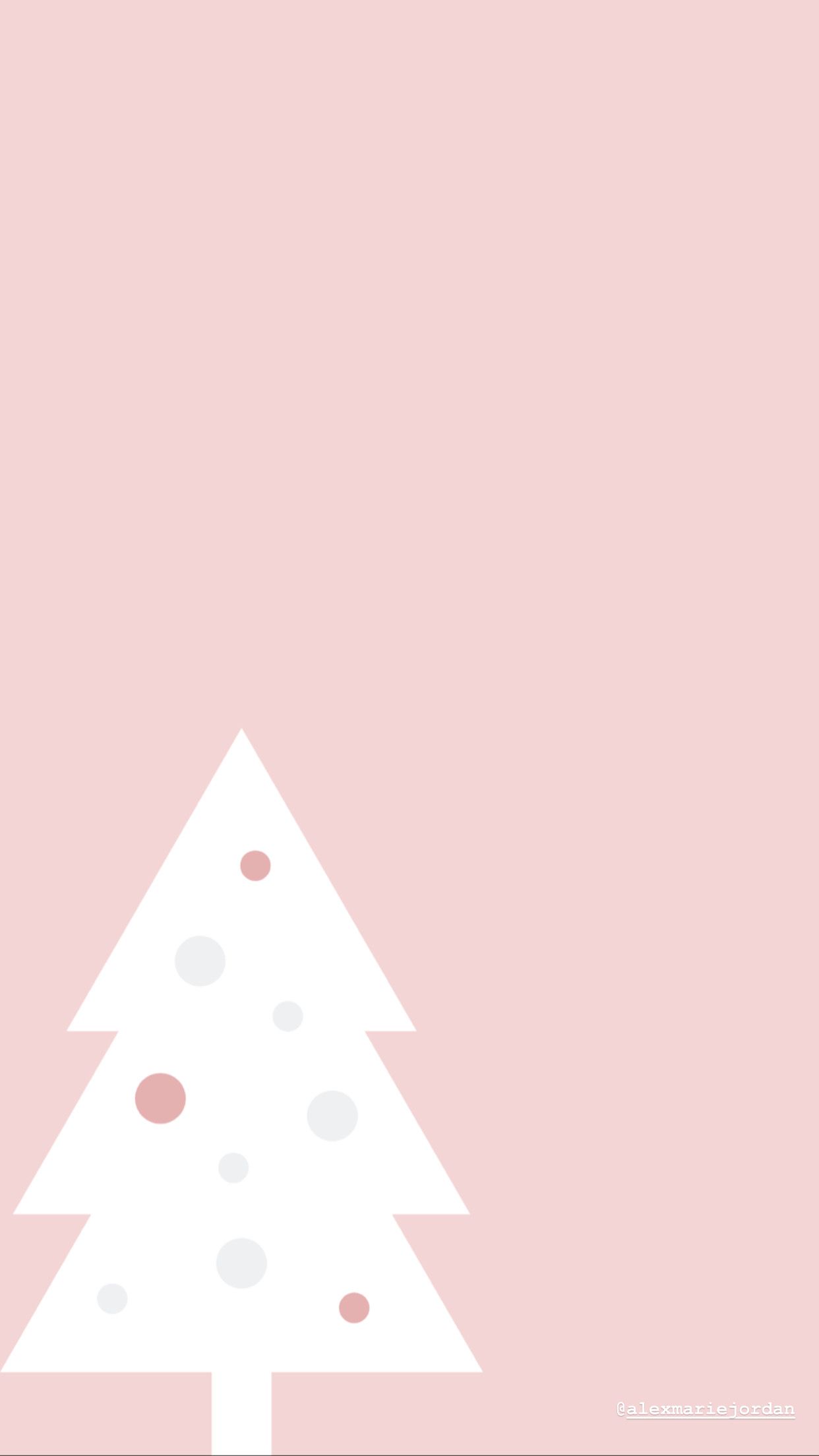 Christmas Tree Pink Wallpapers Wallpaper Cave