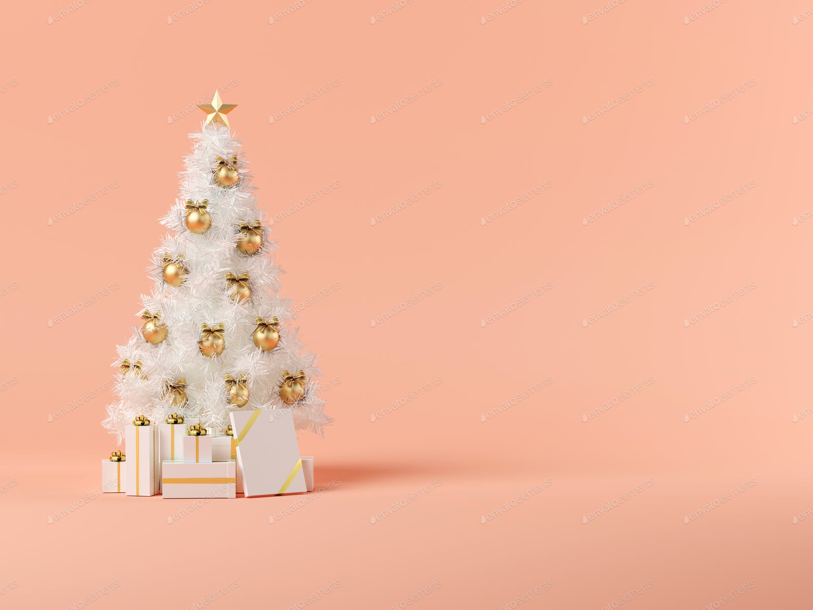 Christmas Tree Pink Wallpapers Wallpaper Cave