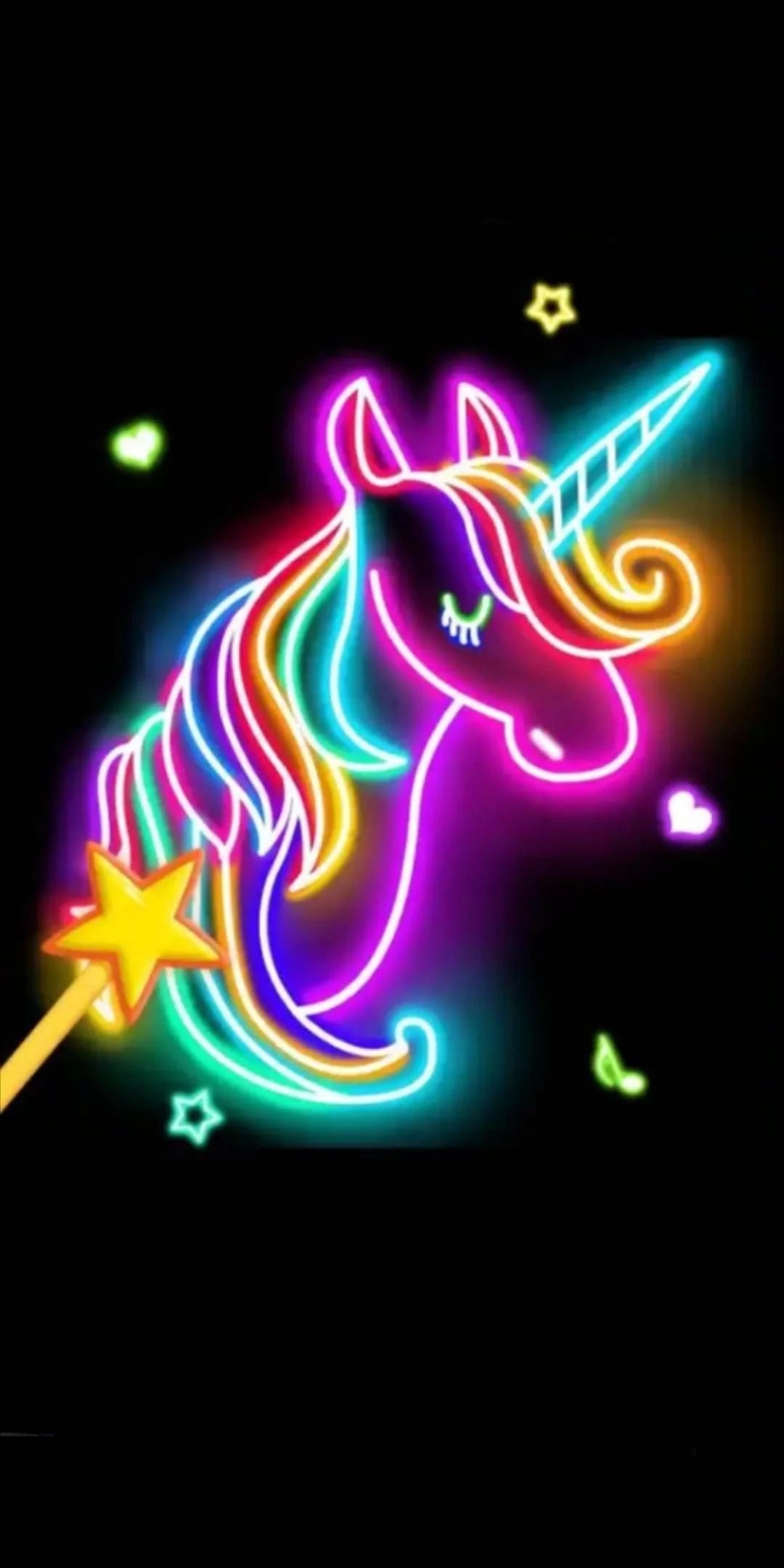Glowing Unicorn Wallpapers Wallpaper Cave