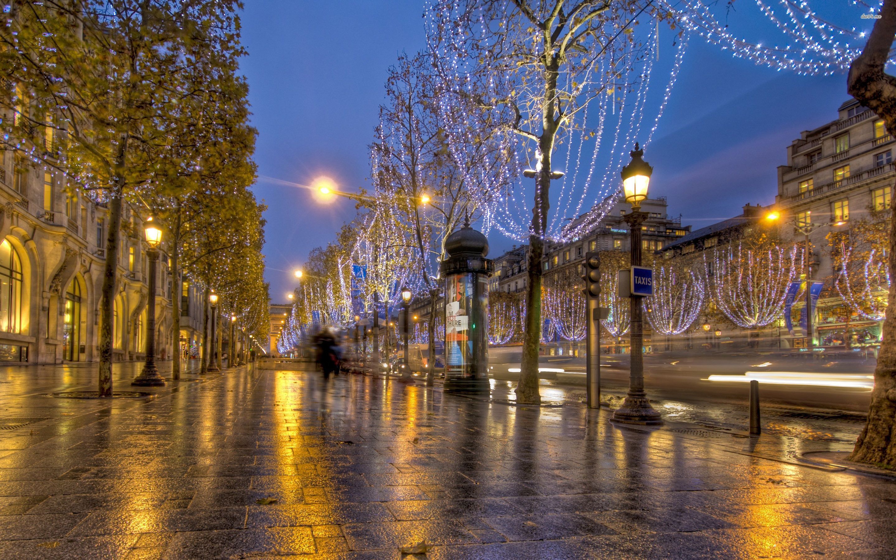 Christmas Paris France Wallpapers Wallpaper Cave