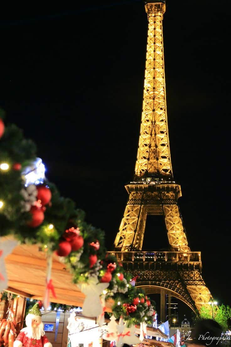 Christmas Paris France Wallpapers Wallpaper Cave