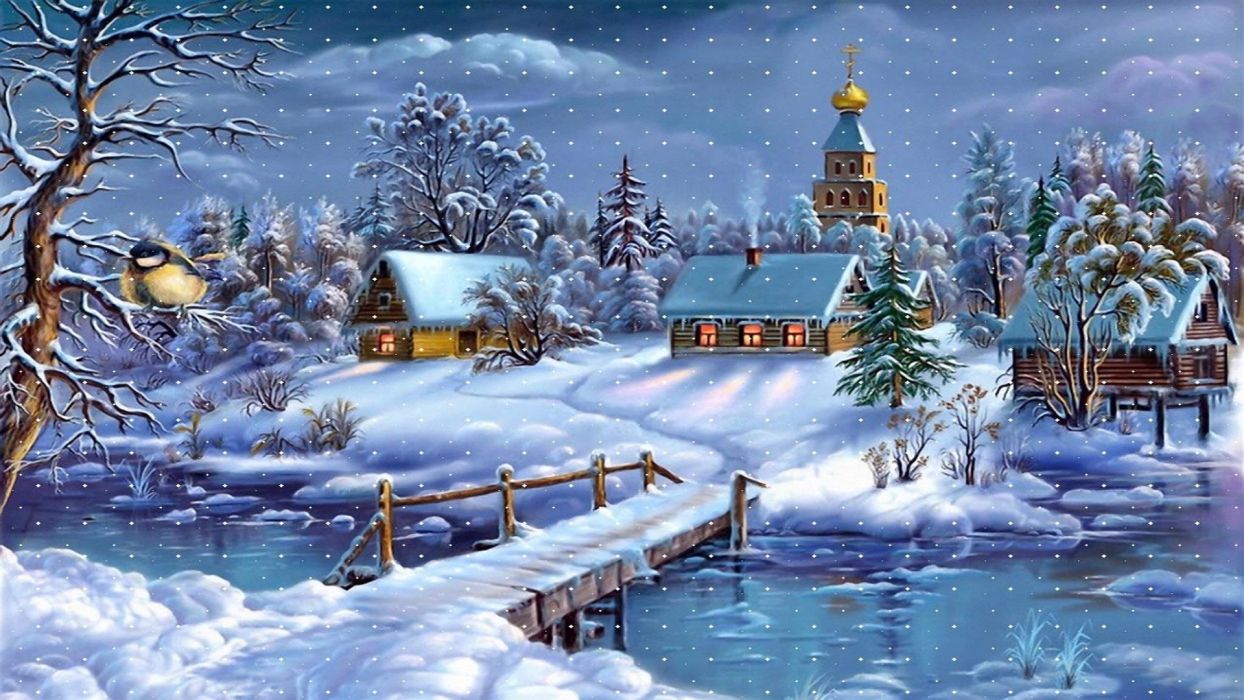 Christmas At Night Wallpapers Wallpaper Cave