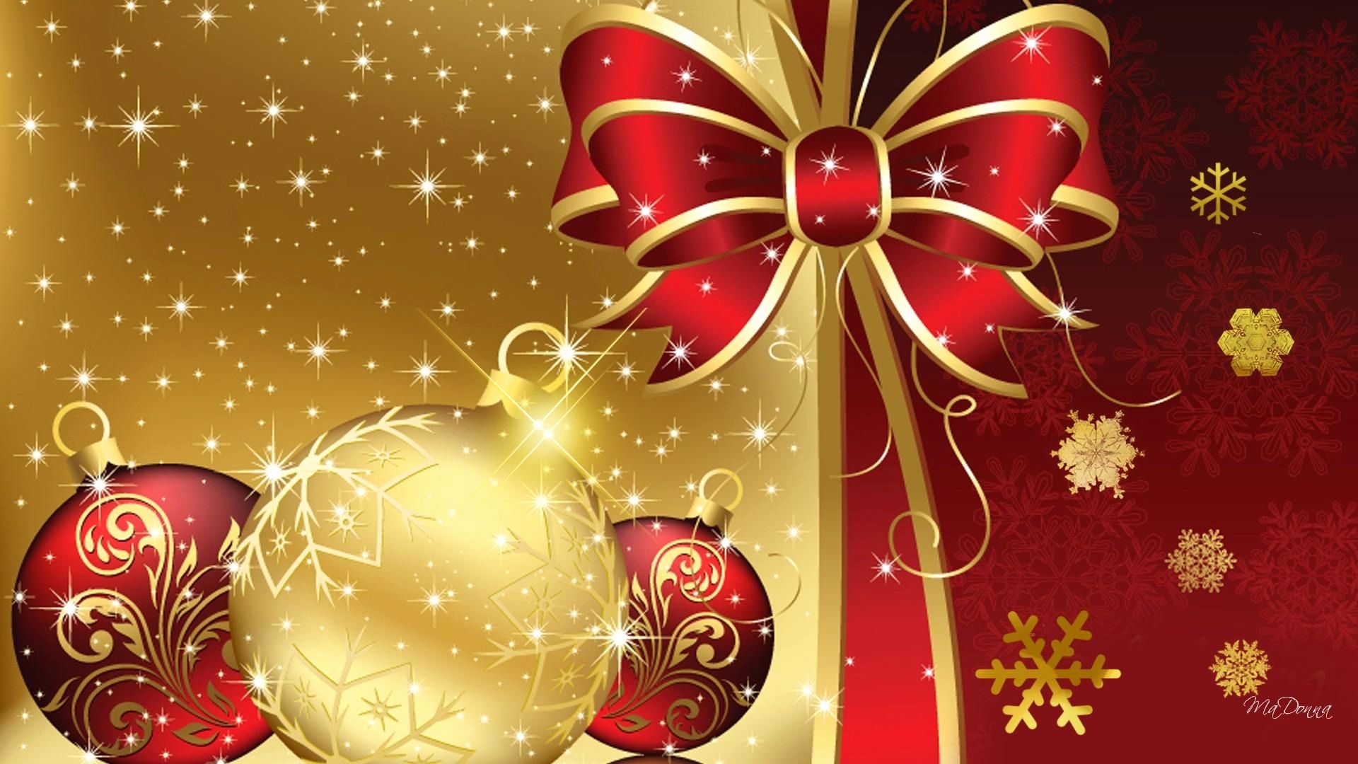 Red And Gold Christmas Wallpapers Wallpaper Cave