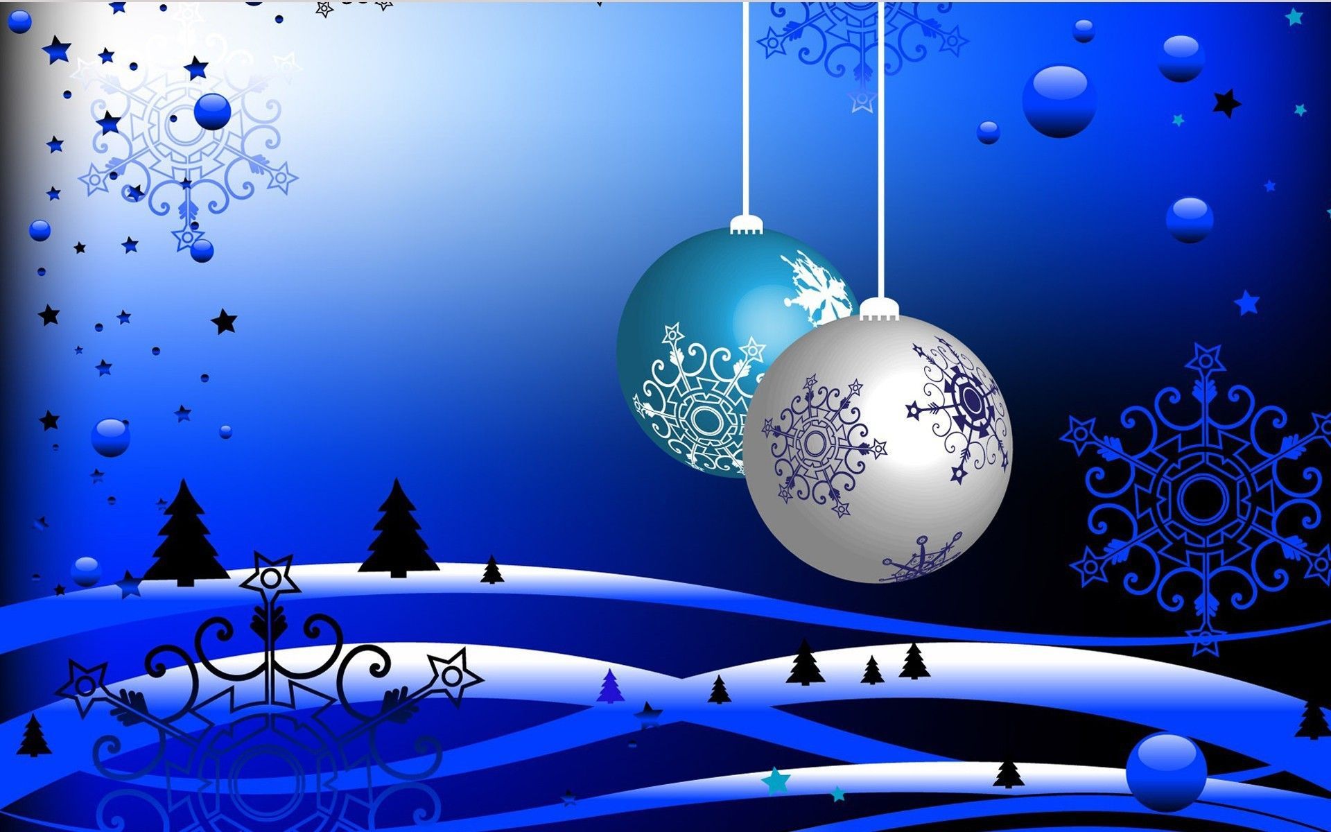 Xmas Blue Color Wallpapers Wallpaper Cave