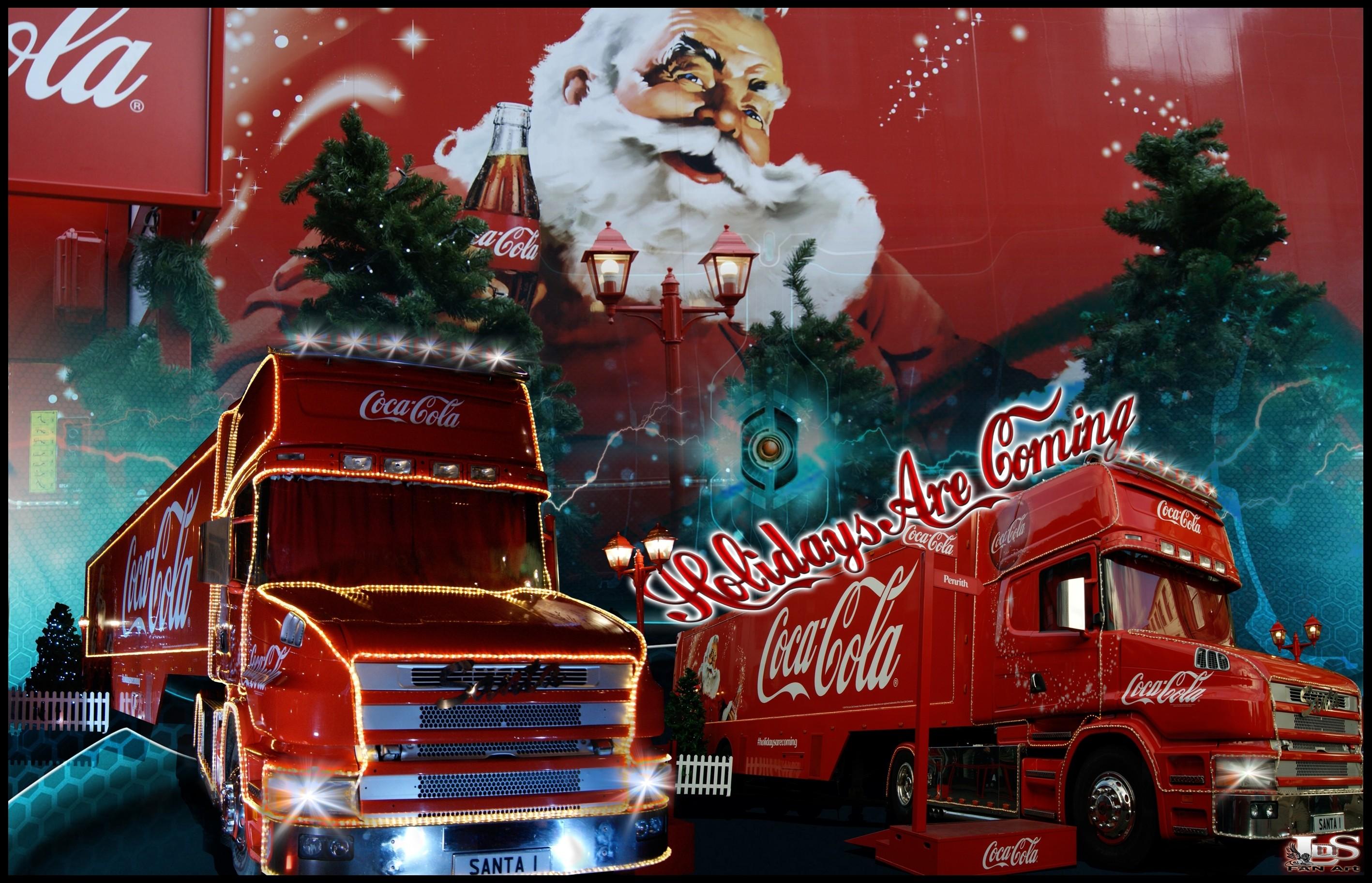 Coca Cola Christmas Truck Wallpapers Wallpaper Cave