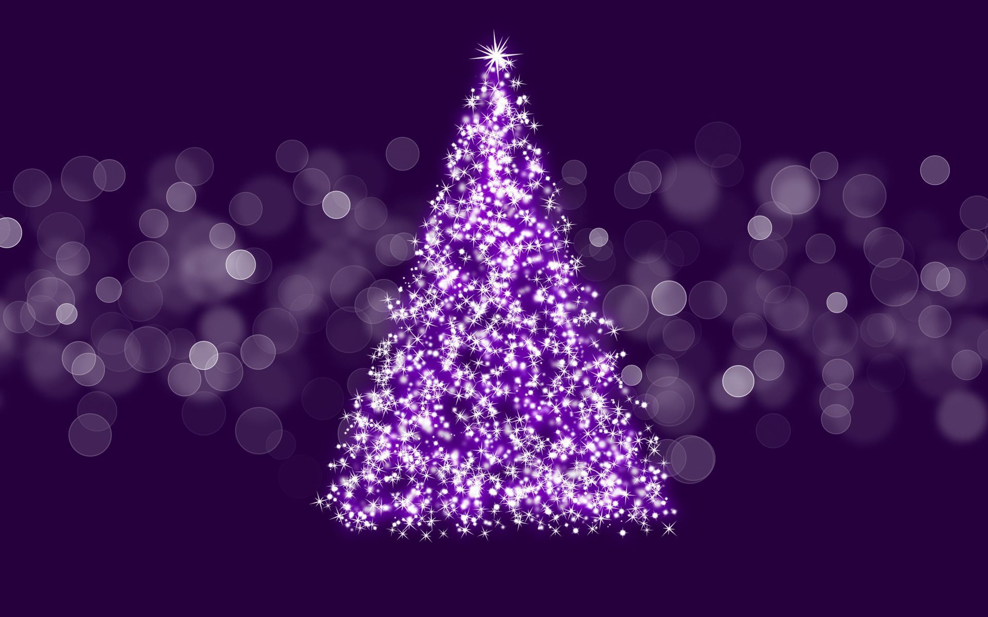 Purple Christmas Tree Wallpaper