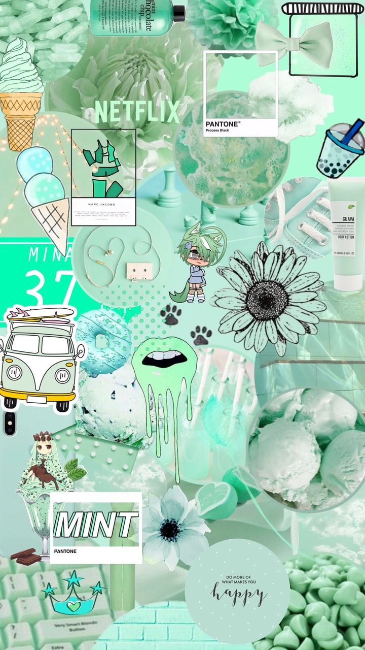 Green Collage Wallpapers Wallpaper Cave